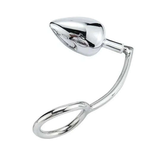 Steel Anal Set DiscreetChoice 4663 Ring Hook Stainless with Cock 0215